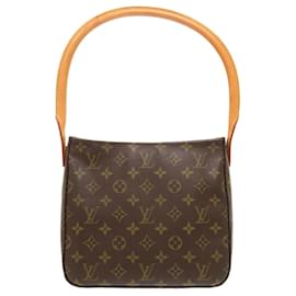 Louis Vuitton-Louis Vuitton Looping MM Monogram Shoulder Bag-Brown
