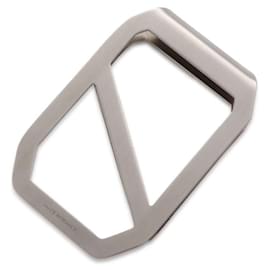 Hermès-Hermes Delta Stainless Steel Money Clip-Silvery