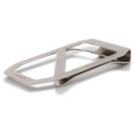 Hermès-Hermes Delta Stainless Steel Money Clip-Silvery