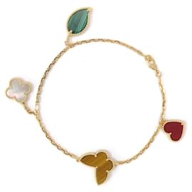 Van Cleef & Arpels-Pulseira charm Lucky Alhambra da Van Cleef & Arpels-Dourado