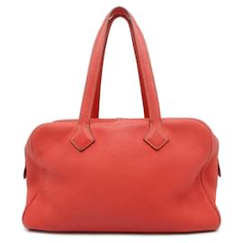 Hermès-Bolsa tote Hermes Victoria 35 em Rose Jaipur-Rosa