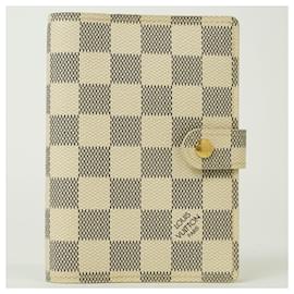 Louis Vuitton-Louis Vuitton Agenda PM Azur 6-Hole Cover-Other