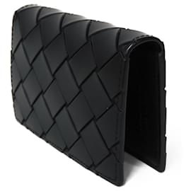 Bottega Veneta-Bottega Veneta Black Leather Card Case-Black