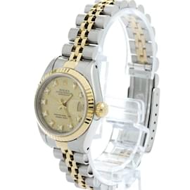 Rolex-Rolex Datejust 69173G Diamond Gold Steel Watch-Other