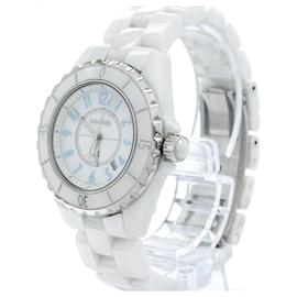 Chanel-Chanel J12 Blue Light Limited Edition Ceramic Ladies Watch H3826-Other