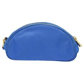 Prada-PRADA Pouch Nylon Blue Auth 81167-Blue
