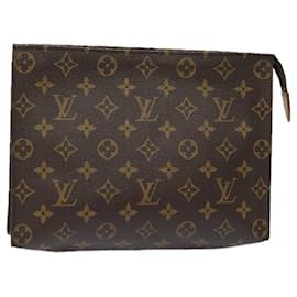 Louis Vuitton-LOUIS VUITTON Monogram Poche Toilette 26 Pouch M47542 LV Auth 81230-Monogram