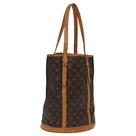 Louis Vuitton-LOUIS VUITTON Monogram Bucket GM Shoulder Bag M42236 LV Auth 81430-Monogram