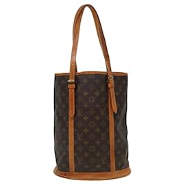 Louis Vuitton-LOUIS VUITTON Monogram Bucket GM Shoulder Bag M42236 LV Auth 81430-Monogram