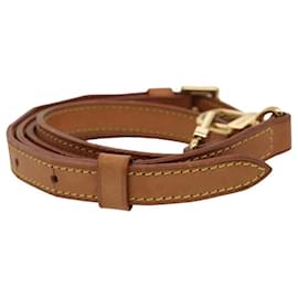 Louis Vuitton-LOUIS VUITTON Adjustable Shoulder Strap Leather 36.6""-43.7"" Beige Auth 81149-Beige