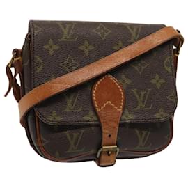 Louis Vuitton-LOUIS VUITTON Monogram Cartouchiere PM Shoulder Bag M51254 LV Auth 80327-Monogram