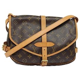Louis Vuitton-LOUIS VUITTON Monogram Saumur 30 Shoulder Bag M42256 LV Auth 80965A-Monogram
