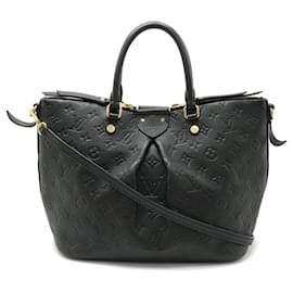 Louis Vuitton-Louis Vuitton Monogram Empreinte Mazarine MM Tote Bag-Black