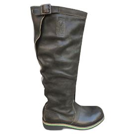 Dirk Bikkenbergs Leather Boots Dark Brown Dark brown