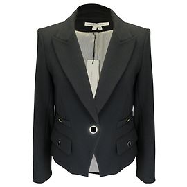 Schwarze Dickey-Jacke Veronica Beard Roya Schwarz