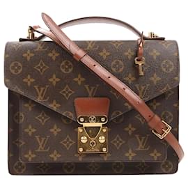 Louis Vuitton-Louis Vuitton Monogram Canvas Monceau 2Way Handbag-Brown