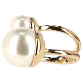 Dior-Dior Ultradior Ring in Gold Tone Faux Pearl-White