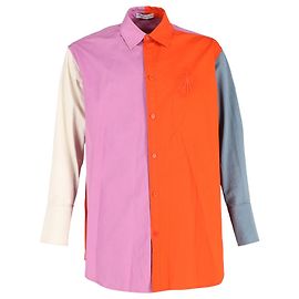 Camisa de twill de ajuste holgado con paneles contrastantes en algodón multicolor JW Anderson Otro