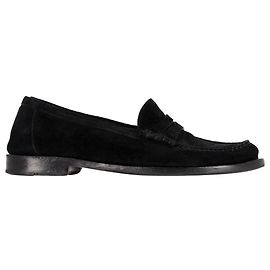 Mocassins Saint Laurent en daim noir Noir