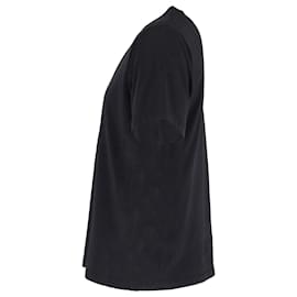 Hermès-Hermès Logo Horse Print Tee in Black Cotton-Black