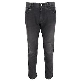 Jeans de perna reta em denim cinza Dolce & Gabbana Cinza