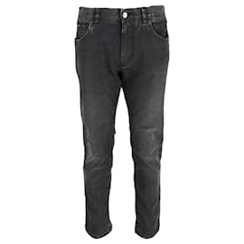 Dolce & Gabbana-Dolce & Gabbana Straight Leg Jeans in Grey Denim-Grey