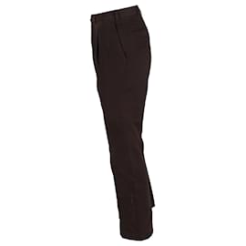 Autre Marque-Ermenegildo Zenga Trousers in Brown Cotton -Brown,Red