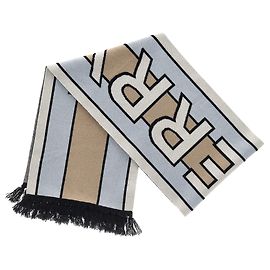 Burberry Intarsia Logo Scarf in Multicolor Wool Other
