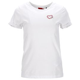 Hugo Boss T-shirt Hugo Heart Logo en coton blanc Blanc
