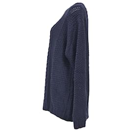 Miu Miu-Suéter de lã cashmere azul marinho Miu Miu-Azul,Azul marinho