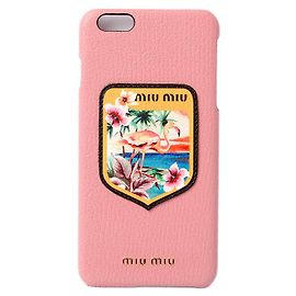 Miu Miu Goat Skin iPhone 6/6s Plus Case 5ZH007 Pink
