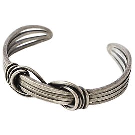 Bracciale in ottone vintage argento Yves Saint Laurent Argento