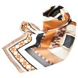 Fendi Silk Scarf Brown/Beige Other