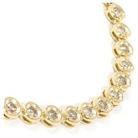 Autre Marque-K18 Yellow Gold Diamond Necklace 41cm in Great Condition-Other