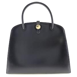 Hermès-Sac à main en cuir Hermes Box Dalvy MM en très bon état-Noir