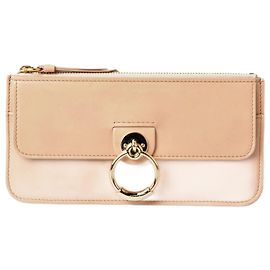 Chloé Chloe Leather Wallet/Phone Case TESS Beige Beige
