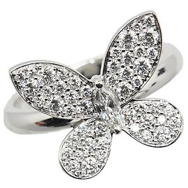 GRAFF Schmetterling Pavé Diamant Au750 Weißgold Ring Weiß