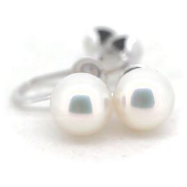 Pendientes de perlas Tasaki K14WG 7.6 mm en oro blanco Otro