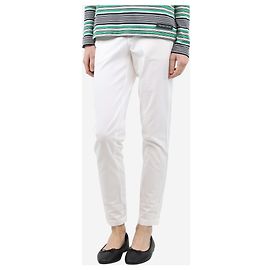 Vince Pantalon en coton blanc - taille UK 8 Blanc