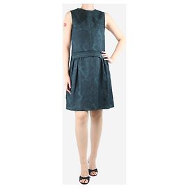 Marni Robe midi sans manches à imprimé floral - taille UK 8 Vert