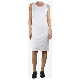 Ann Demeulemeester Vestido midi sin mangas blanco - talla M Blanco