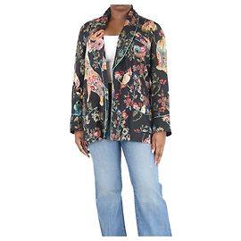 Etro Black and red tiger print jacket - size UK 12 Black