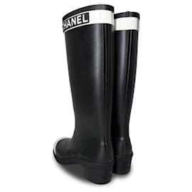 Chanel-Bottes-Noir,Blanc