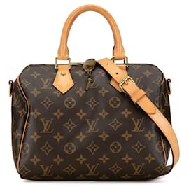 Louis Vuitton-Louis Vuitton Monogram Speedy Bandouliere 25 Handbag-Brown