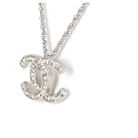 Chanel-Chanel Coco Mark Necklace-Silvery