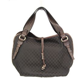 Céline Sac à main Celine motif macadam amer Marron foncé