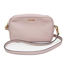 Miu Miu-Miu Miu MADRAS 5BH056 Bolsa de Ombro de Couro Feminina-Rosa