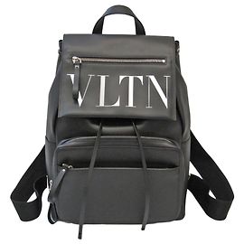 Leder-Rucksack Valentino Garavani B0944 WJW Schwarz