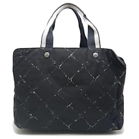 Chanel-Chanel Boston Bag Travel Line in Black Nylon-Black