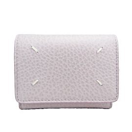 Maison Martin Margiela Damen Leder Dreifach-Brieftasche Maison Margiela Lila